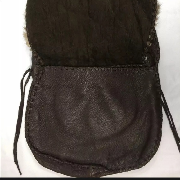 Shelly Litvak Authentic Gorgeous Brown Deerskin REAL FUR Shoulder Bag $1695 RARE - Picture 5 of 15